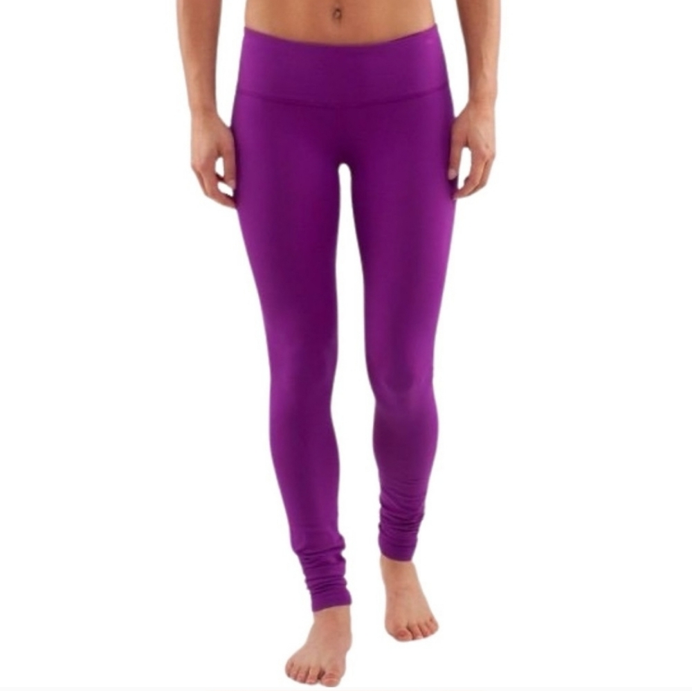 Lululemon Wunder Under Low-Rise Leggings Size 6 Purple
